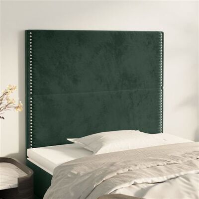 Non communiqué vidaXL Hoofdborden 2 st 100x5x78/88 cm fluweel donkergroen3116237 Vert - Publicité Non communiqué vidaXL Hoofdborden 2 st 100x5x78/88 cm fluweel donkergroen3116237 Vert - Publicité