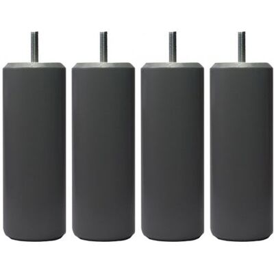 Pieds Cylindriques Gris MRG - Filetage 8mm - 15cm Hauteur x 5.5cm Diamètre - Publicité Pieds Cylindriques Gris MRG - Filetage 8mm - 15cm Hauteur x 5.5cm Diamètre - Publicité