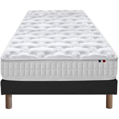Id Literie - Ensemble matelas ressorts fermes biconiques avec sommier - 90x190 cm - Publicité Id Literie - Ensemble matelas ressorts fermes biconiques avec sommier - 90x190 cm - Publicité