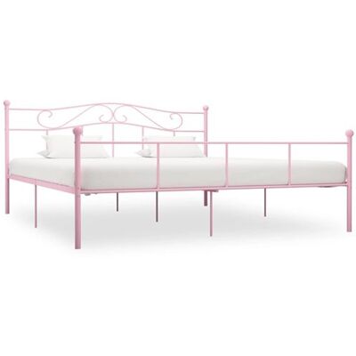 vidaXL - Rose Métal 180x200cm - Métal - Bed Frame - Publicité vidaXL - Rose Métal 180x200cm - Métal - Bed Frame - Publicité