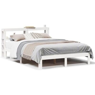 Non communiqué vidaXL Cadre de lit avec tête de lit blanc 120x200 cm bois pin massif, lit, meuble de chambre à coucher, lit en bois, lit 3306046 Blanc - Publicité Non communiqué vidaXL Cadre de lit avec tête de lit blanc 120x200 cm bois pin massif, lit, meuble de chambre à coucher, lit en bois, lit 3306046 Blanc - Publicité
