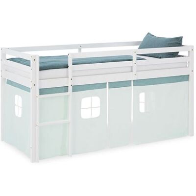 Homestyle4u Lit Mezzanine Vert pour Enfants - Lit Superposé - Publicité Homestyle4u Lit Mezzanine Vert pour Enfants - Lit Superposé - Publicité