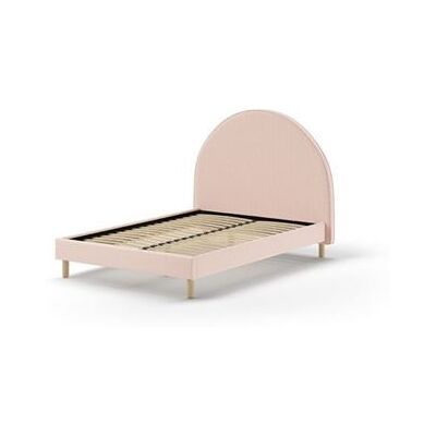 VIPACK Moon Lit rembourré - 140x200cm, Rose, Style scandinave - Publicité VIPACK Moon Lit rembourré - 140x200cm, Rose, Style scandinave - Publicité