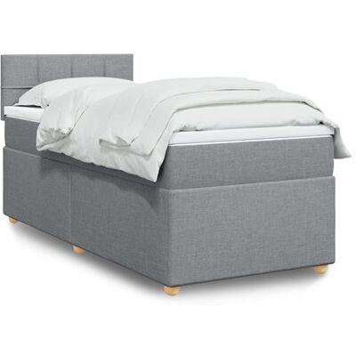 vidaXL Lit box spring avec matelas - Supports à ressorts ensachés, Lumières LED - Publicité vidaXL Lit box spring avec matelas - Supports à ressorts ensachés, Lumières LED - Publicité