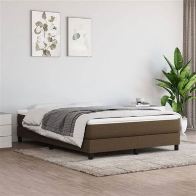 Non communiqué vidaXL Boxspring met matras stof donkerbruin 160x200 cm3144088 Marron - Publicité Non communiqué vidaXL Boxspring met matras stof donkerbruin 160x200 cm3144088 Marron - Publicité