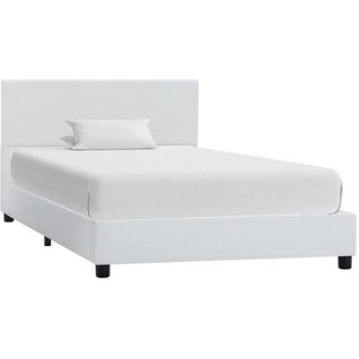 vidaXL Cadre de Lit Blanc 90x200 Cuir Synthétique Moderne - Publicité vidaXL Cadre de Lit Blanc 90x200 Cuir Synthétique Moderne - Publicité
