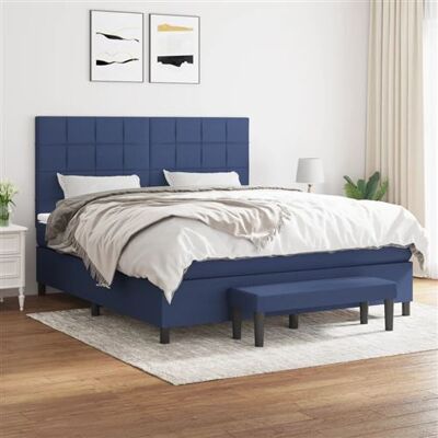 Non communiqué vidaXL Boxspring met matras stof blauw 160x200 cm3136611 Bleu - Publicité Non communiqué vidaXL Boxspring met matras stof blauw 160x200 cm3136611 Bleu - Publicité
