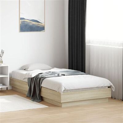 Non communiqué vidaXL Bedframe zonder matras hout sonoma eikenkleurig 75x190 cm839639 Marron - Publicité Non communiqué vidaXL Bedframe zonder matras hout sonoma eikenkleurig 75x190 cm839639 Marron - Publicité