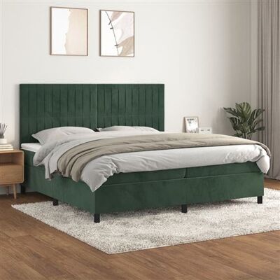 Non communiqué vidaXL Boxspring met matras fluweel donkergroen 200x200 cm3143166 Vert - Publicité Non communiqué vidaXL Boxspring met matras fluweel donkergroen 200x200 cm3143166 Vert - Publicité
