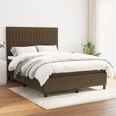 Non communiqué vidaXL Boxspring met matras stof donkerbruin 140x190 cm3141932 Marron - Publicité Non communiqué vidaXL Boxspring met matras stof donkerbruin 140x190 cm3141932 Marron - Publicité