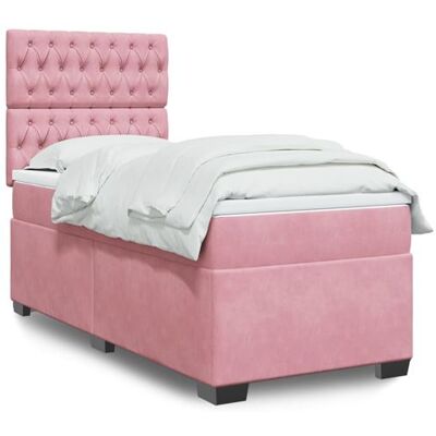 Vidaxl - Lit en velours rose avec tête de lit réglable - Lit - Publicité Vidaxl - Lit en velours rose avec tête de lit réglable - Lit - Publicité