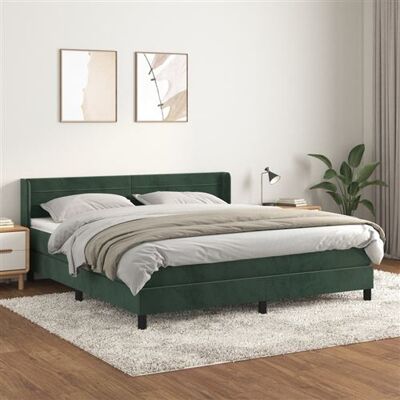 Lit avec Matelas en Velours - King Size - Publicité Lit avec Matelas en Velours - King Size - Publicité