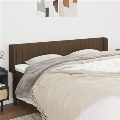 vidaXL Tête de lit avec oreilles Marron foncé - Tête de lit, Hauteur réglable, Tissu durable - Publicité vidaXL Tête de lit avec oreilles Marron foncé - Tête de lit, Hauteur réglable, Tissu durable - Publicité