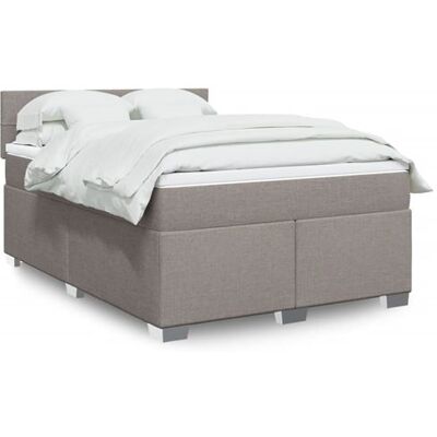 Lit boxspring vidaXL avec matelas et tête de lit - Publicité Lit boxspring vidaXL avec matelas et tête de lit - Publicité