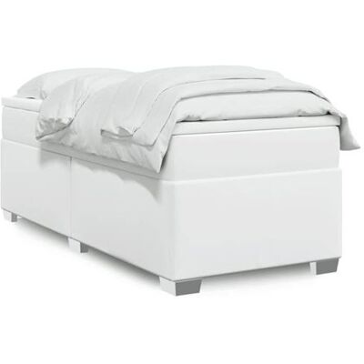 Non communiqué vidaXL Sommier à lattes de lit avec matelas Blanc 90x190 cm Similicuir 3285190 Blanc - Publicité Non communiqué vidaXL Sommier à lattes de lit avec matelas Blanc 90x190 cm Similicuir 3285190 Blanc - Publicité