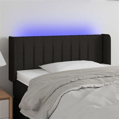vidaXL Tête de lit LED noire - Tête de lit - Publicité vidaXL Tête de lit LED noire - Tête de lit - Publicité