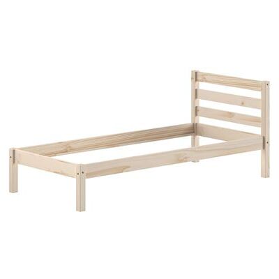 Lit Enfant PINO 90x200cm Bois Naturel - Cadre - Publicité Lit Enfant PINO 90x200cm Bois Naturel - Cadre - Publicité
