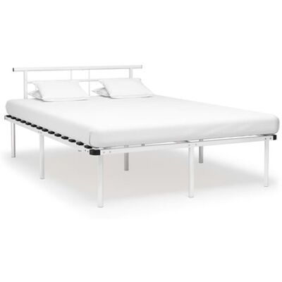 Non communiqué vidaXL Bedframe metaal wit 140x200 cm324830 Blanc - Publicité Non communiqué vidaXL Bedframe metaal wit 140x200 cm324830 Blanc - Publicité