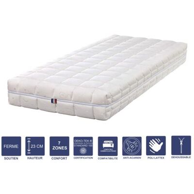 Non communiqué Lot de 2 Matelas Mémoire de Forme 100x200 x 23 cm Ferme - Spécial Sommier Electrique - Déhoussable Housse Lavable - 7 Zones de Confort - Noyau Poli Lattex HR Dernière Génération - Très Respirant - Publicité Non communiqué Lot de 2 Matelas Mémoire de Forme 100x200 x 23 cm Ferme - Spécial Sommier Electrique - Déhoussable Housse Lavable - 7 Zones de Confort - Noyau Poli Lattex HR Dernière Génération - Très Respirant - Publicité
