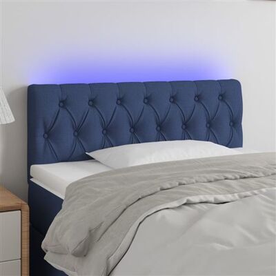 vidaXL Tête de lit avec LED, bleu - Bed Headboard with LED - Publicité vidaXL Tête de lit avec LED, bleu - Bed Headboard with LED - Publicité