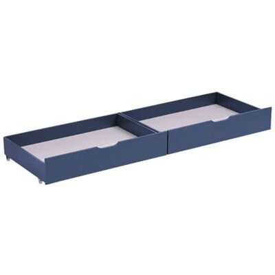 Non communiqué Lot de 2 tiroirs de rangement bleu foncé pour lit Bleu foncé - Publicité Non communiqué Lot de 2 tiroirs de rangement bleu foncé pour lit Bleu foncé - Publicité