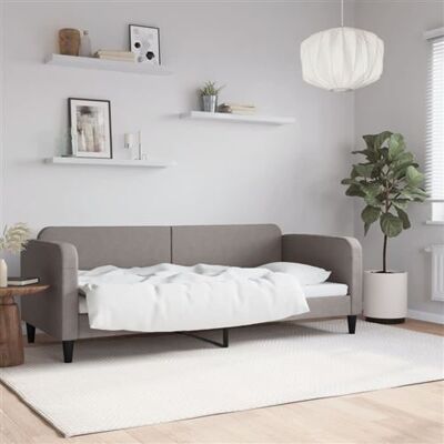 Canapé-lit en tissu taupe vidaXL - Sofa convertible - Publicité Canapé-lit en tissu taupe vidaXL - Sofa convertible - Publicité