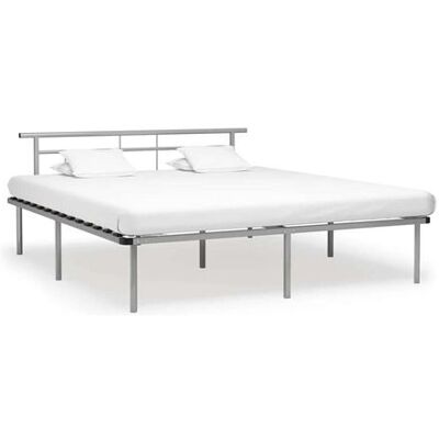 Non communiqué Lit vidaxl 200 x 200 x 78 cm en metal pour 2 personnes de couleur Gris - Publicité Non communiqué Lit vidaxl 200 x 200 x 78 cm en metal pour 2 personnes de couleur Gris - Publicité