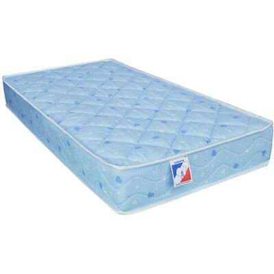 Dreaméa Matelas bébé Coton Hypoallergenique En Mousse Ferme Bleu 60x120 - Publicité Dreaméa Matelas bébé Coton Hypoallergenique En Mousse Ferme Bleu 60x120 - Publicité