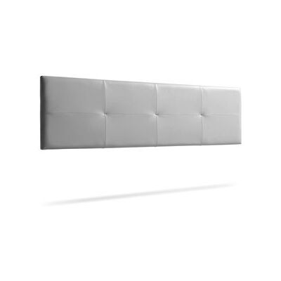 Non communiqué Tête de Lit Tapisée ALTEA Simili cuir 90x50x5 cm - Argent - Moonia Argent - Publicité Non communiqué Tête de Lit Tapisée ALTEA Simili cuir 90x50x5 cm - Argent - Moonia Argent - Publicité