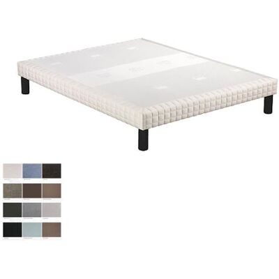 Sommier tapissier epeda confort medium 3 zones 80x200 Blanc, Blanc - Publicité Sommier tapissier epeda confort medium 3 zones 80x200 Blanc, Blanc - Publicité