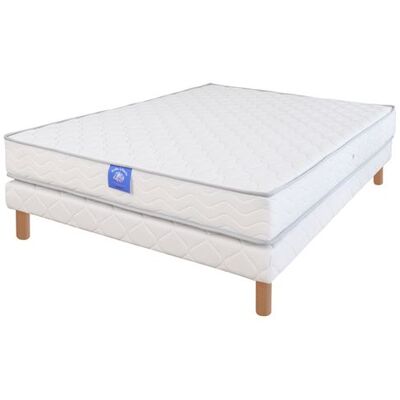 Ensemble matelas sardem belle literie rubis + sommier tapissier 140x190 - Publicité Ensemble matelas sardem belle literie rubis + sommier tapissier 140x190 - Publicité