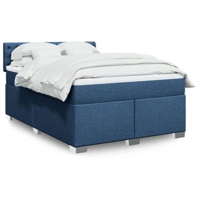 Non communiqué vidaXL Sommier à lattes de lit avec matelas Bleu 160x200 cm Tissu 3288252 Bleu - Publicité Non communiqué vidaXL Sommier à lattes de lit avec matelas Bleu 160x200 cm Tissu 3288252 Bleu - Publicité