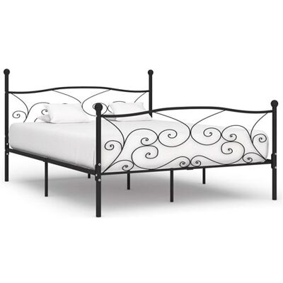 Non communiqué vidaXL Bedframe met lattenbodem metaal zwart 200x200 cm284460 Noir - Publicité Non communiqué vidaXL Bedframe met lattenbodem metaal zwart 200x200 cm284460 Noir - Publicité