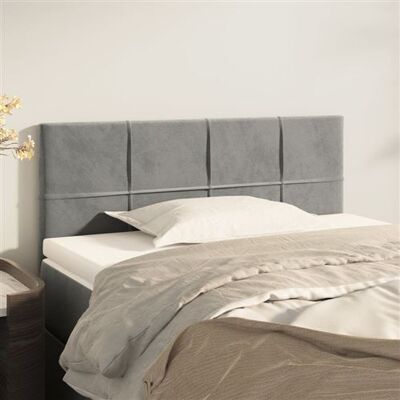 Non communiqué vidaXL Hoofdbord 100x5x78/88 cm fluweel lichtgrijs346040 Gris clair - Publicité Non communiqué vidaXL Hoofdbord 100x5x78/88 cm fluweel lichtgrijs346040 Gris clair - Publicité