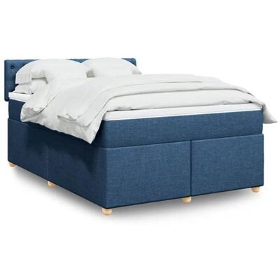 Non communiqué vidaXL Sommier à lattes de lit avec matelas Bleu 160x200 cm Tissu 3286744 Bleu - Publicité Non communiqué vidaXL Sommier à lattes de lit avec matelas Bleu 160x200 cm Tissu 3286744 Bleu - Publicité