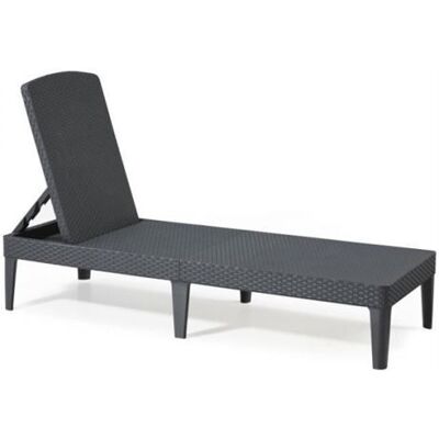 Keter - Jaipur - Gris Graphite - chaise longue - Publicité Keter - Jaipur - Gris Graphite - chaise longue - Publicité