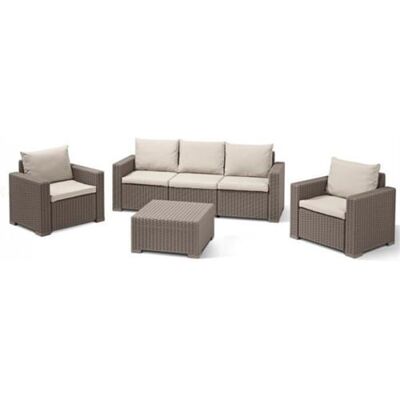 Non communiqué Salon de jardin allibert resine beige 5 personnes Beige - Publicité Non communiqué Salon de jardin allibert resine beige 5 personnes Beige - Publicité
