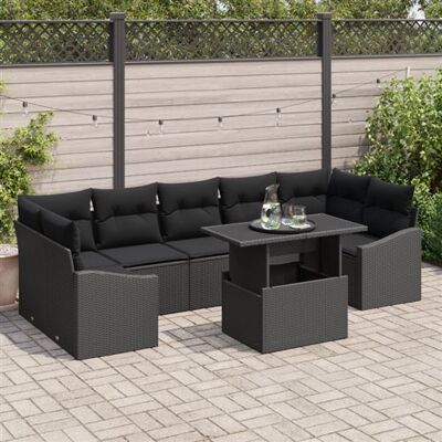 Ensemble de Canapé de Jardin Noir - Ensemble de Canapé de Jardin - Publicité Ensemble de Canapé de Jardin Noir - Ensemble de Canapé de Jardin - Publicité