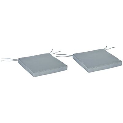 Ensemble de coussins de jardin gris en polyester - Coussins pour chaises extérieures - Publicité Ensemble de coussins de jardin gris en polyester - Coussins pour chaises extérieures - Publicité