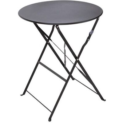 Table de Terrasse en Acier Noir 595 mm Bolero Noir - Publicité Table de Terrasse en Acier Noir 595 mm Bolero Noir - Publicité