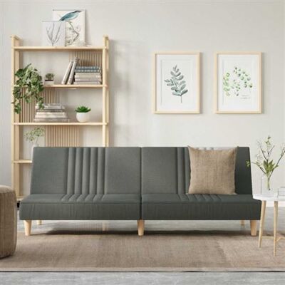 VIDAXL Canapé-lit gris foncé - Sofa Bed - Publicité VIDAXL Canapé-lit gris foncé - Sofa Bed - Publicité