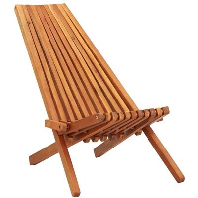 Chaise Vidaxl H. 77 cm pliable en acacia exterieur marron marron - Publicité Chaise Vidaxl H. 77 cm pliable en acacia exterieur marron marron - Publicité