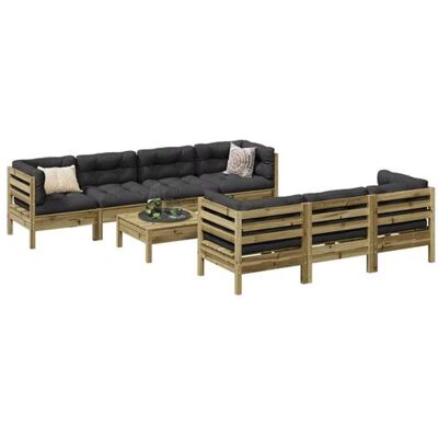 Ensemble de Canapés de Jardin 8 pièces - Mobilier de Jardin - Publicité Ensemble de Canapés de Jardin 8 pièces - Mobilier de Jardin - Publicité