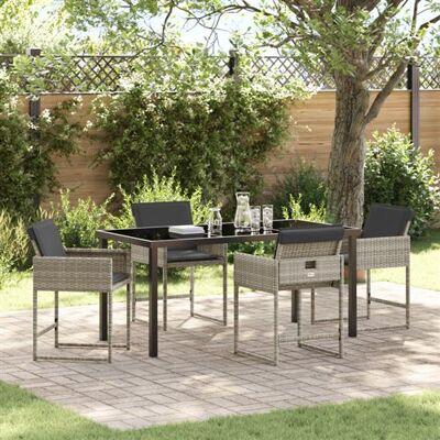 Generic - 5-Piece Set - Gris Clair - Ensemble de jardin repas - Publicité Generic - 5-Piece Set - Gris Clair - Ensemble de jardin repas - Publicité
