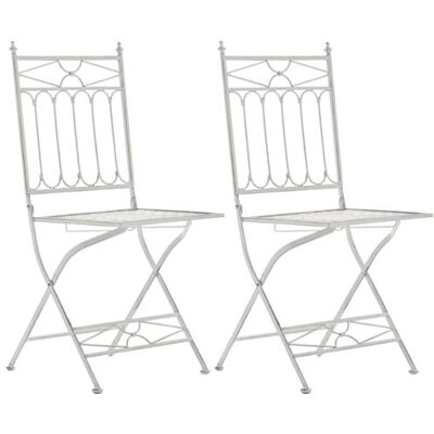 Ensemble de Chaises de Jardin CLP - Déco Romantique - 2 Chaises Pliantes - Publicité Ensemble de Chaises de Jardin CLP - Déco Romantique - 2 Chaises Pliantes - Publicité
