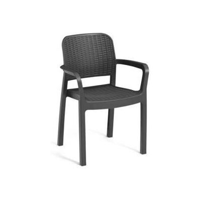 Ensemble de 6 fauteuils de jardin en résine rotin Keter Bella - Publicité Ensemble de 6 fauteuils de jardin en résine rotin Keter Bella - Publicité