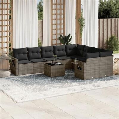 Non communiqué vidaXL Salon de Jardin avec Coussins 10 pcs, Canapés de Terrasse, Ensemble de Meubles de Patio, Mobilier d'Extérieur, Gris 3220649 Gris - Publicité Non communiqué vidaXL Salon de Jardin avec Coussins 10 pcs, Canapés de Terrasse, Ensemble de Meubles de Patio, Mobilier d'Extérieur, Gris 3220649 Gris - Publicité