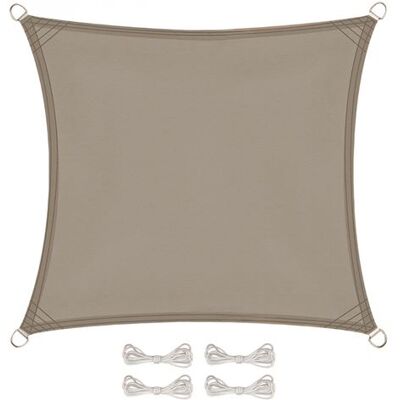 Non communiqué Voile d'ombrage carré pour terrasse, jardin, toile imperméable et résistant UV - 2 x 2 m - Taupe - Linxor Taupe - Publicité Non communiqué Voile d'ombrage carré pour terrasse, jardin, toile imperméable et résistant UV - 2 x 2 m - Taupe - Linxor Taupe - Publicité