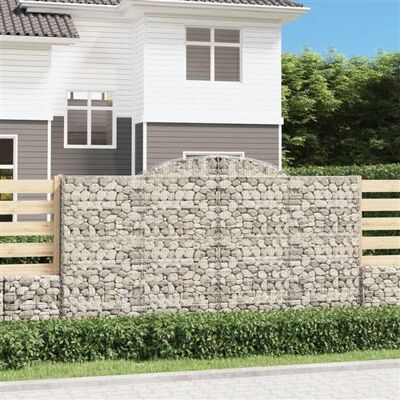 vidaXL Panier de Gabion Arqué 8 pcs - Mur Décoratif de Jardin - Publicité vidaXL Panier de Gabion Arqué 8 pcs - Mur Décoratif de Jardin - Publicité