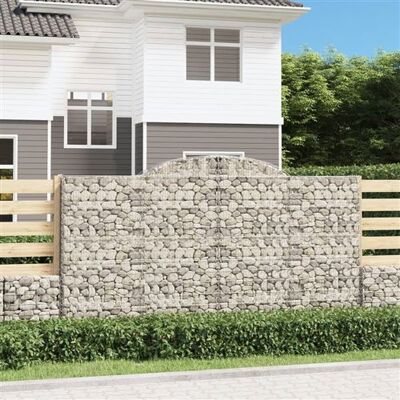 Set de 7 paniers de gabions arqués vidaXL - Décoration de jardin - Publicité Set de 7 paniers de gabions arqués vidaXL - Décoration de jardin - Publicité
